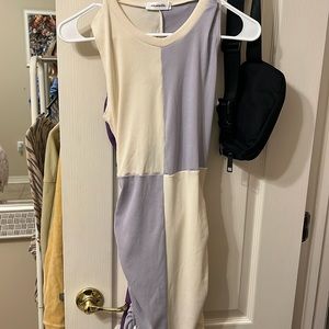 Tie string open back dress